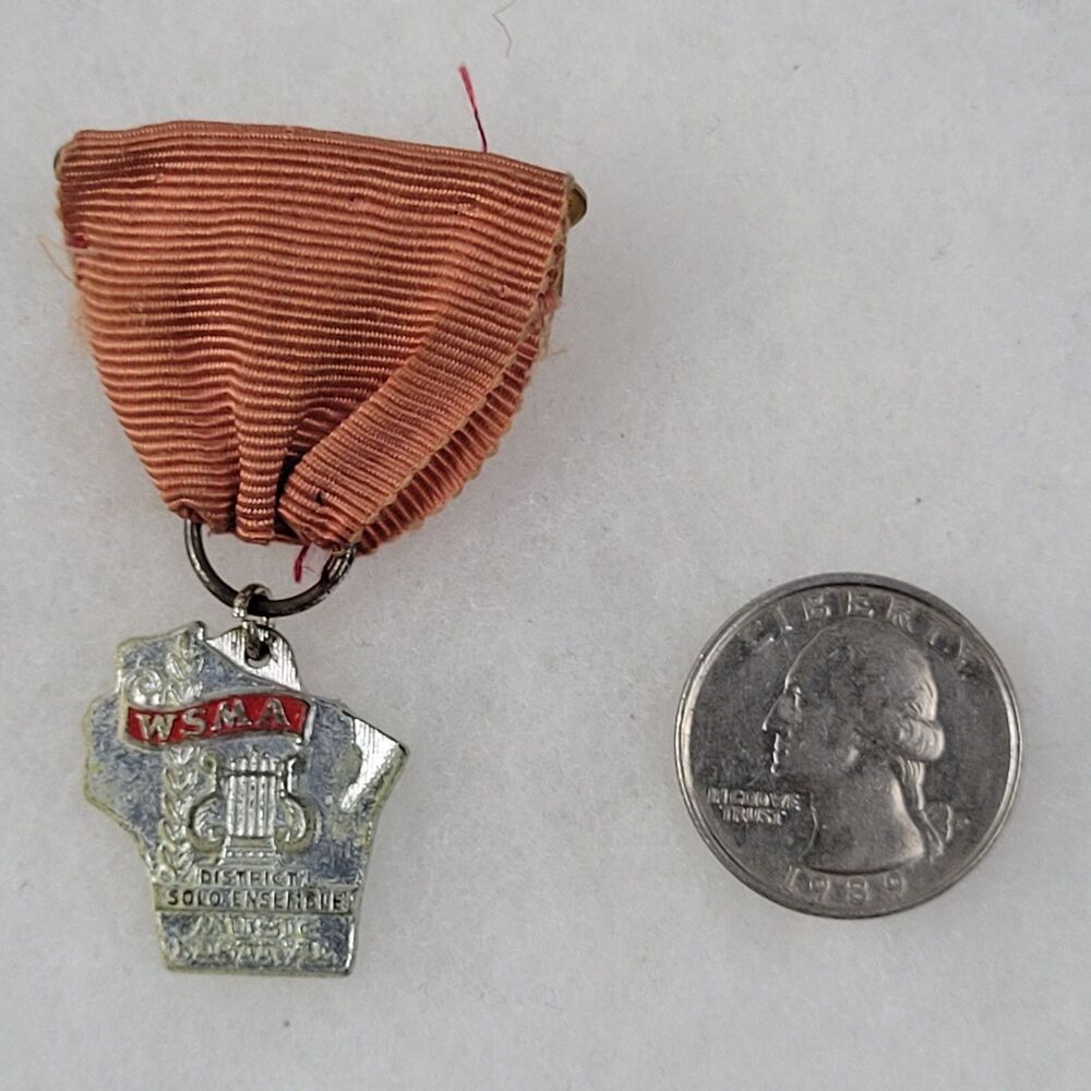 Vintage Medal WSMA WISCONSIN DISTRICT SOLO ENSEMBLE Music Festival SMRR